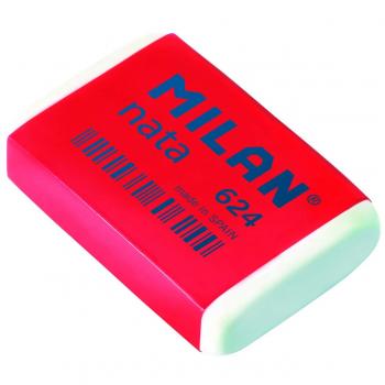 Milan Nata - Pack de 24 Gomas de Borrar, Blanco, Pequeño