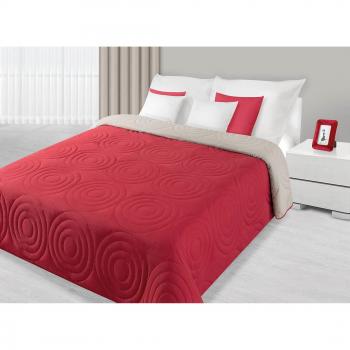 eurof irany Colcha, poliéster, rojo, 170  x  210  x  1 cm