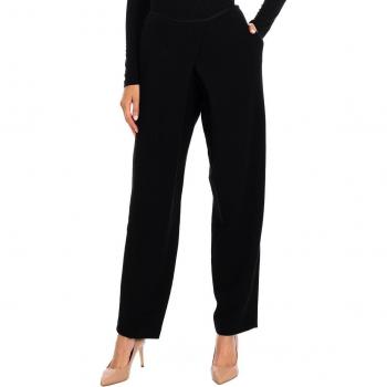 Pantalón Emporio Armani de mujer con corte amplio y estilo acampanado
