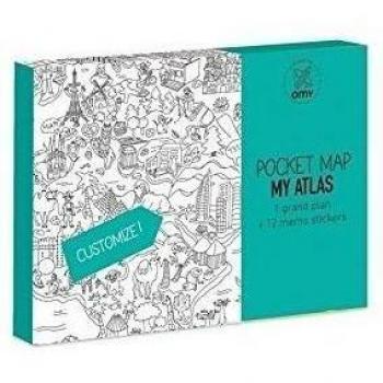 Omy Atlas Mapa de Bolsillo, Papel, Multicolor