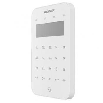 Teclado LCD Inalámbrico con RFID y LED para Alarma Hikvision AX PRO DS-PK1-LT-WE