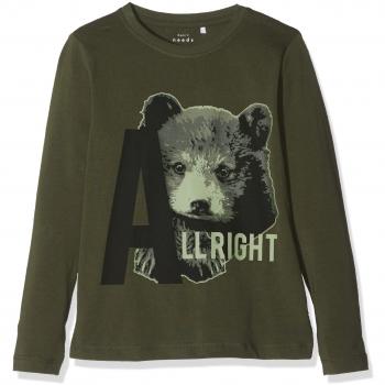 NAME IT Nmmvuxi LS Top S, Camisa Manga Larga para Niños, Verde