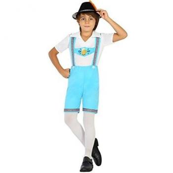 Disfraz Infantil Bavarois Azul y Amarillo - Talla 5-6 Años (3 Piezas)