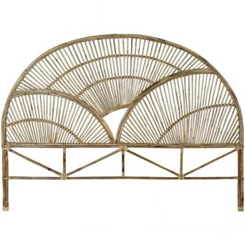Cabecero de Cama DKD Home Decor Natural de Ratán (178 x 4 x 128 cm)