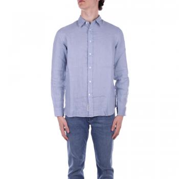 Woolrich Indigo Blue Linen Men's Shirt - Sizes S