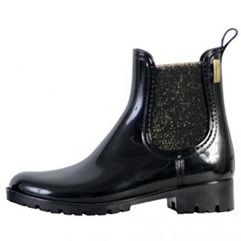 Les Tropéziennes par M Belarbi NEA Women's Mid Boots in Black and Gold