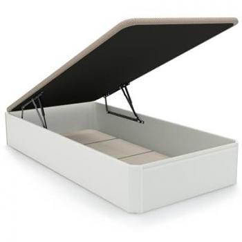 Canapé Abatible Luxury Blanco con Almacenaje 90x190 cm