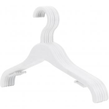 Hangerworld - Perchas De Plástico Blanco Para Niños, 30 cm, 50 Unidades