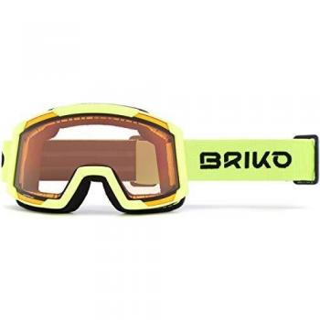 Briko Lava FIS P1 Máscara de esquí/Snow, Adultos Unisex, Yellow Fluor-Pink Cat. 1, Talla única