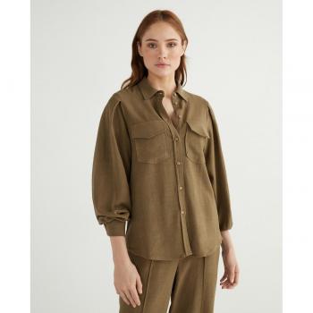 Camisa de mujer de manga larga de lino Yas