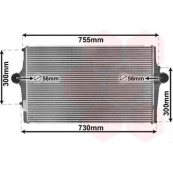 Intercooler Van Wezel 59004136 para Volvo S60 (2000-2002)