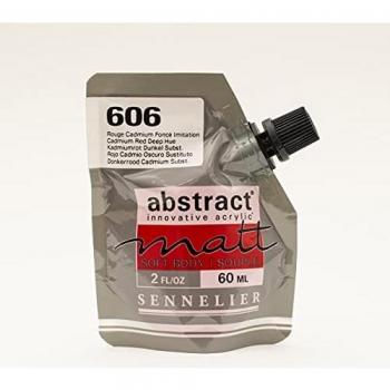 Sennelier Color acrílico mate Serie Abstract Matt 60 ml 606 rojo de cadmio oscuro IMIT.