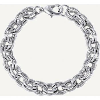 Pulsera Essentials de aros acabado de plata