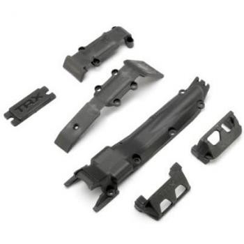 Traxxas 7037 automóviles Delantero/Trasero/transmisión/servo Guardias de patín Conjunto de Placa Modelo de Piezas de Coche