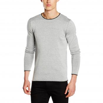 SELECTED HOMME Shnklop Crew Neck Noos, Suéter para Hombre, Gris