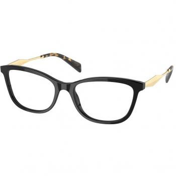 Gafas Graduadas Prada PR 02YV 1AB1O1 52 Lentes Recetadas Para Mujer Negros