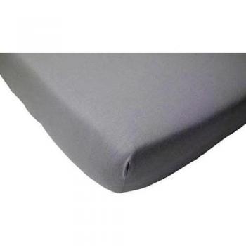 Jollein 510-565-00052 sábanas ajustables algodón, 70 x 140 cm, de color gris claro