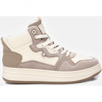 ZAPATILLA DE MUJER XTI 143340 TAUPE CORDÓN - Botines deportivos con cordones, suela de goma