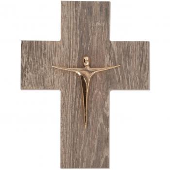 Cruz con bronce Cuerpo, Feinstein, 13 x 17 cm