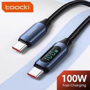Cable USB C a USB C 100W PD de carga rápida para MacBook Pro, Xiaomi, Samsung y otros dispositivos - 2 metros