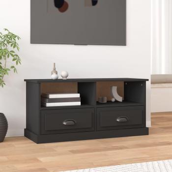 Soporte para TV Madera Contrachapada Negro 93x35,5x45 cm