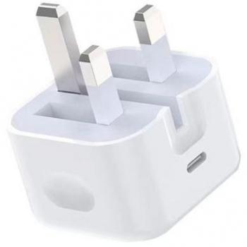 Cargador Universal de Dispositivo Móvil USB-C Blanco 20W Carga Rápida AC