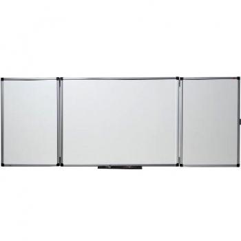 NOBO 41138303 - Pizarra tríptica magnética vitrificada 120X150 cm