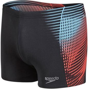 Speedo Placement Aquashort, hombre, Placement, Black/Lava Red/Light Adriatic, talla 34/36