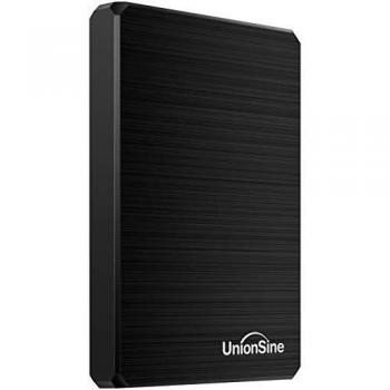 UnionSine Ultra Slim Disco Duro Externo Portátil 2.5 500GB, USB3.0 SATA HDD Almacenamiento para PC, Mac, MacBook, Chromebook, Xbox, PS4