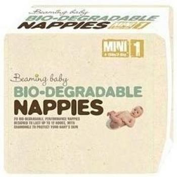 Beaming Baby Bio-degradable Nappies Mini 4-13lb 2-6 Kg