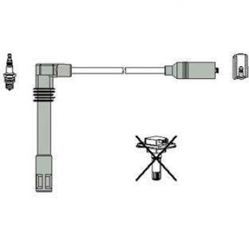 Juego de Cables de Encendido HITACHI 134335 para AUDI A4 B5, A6 C4 y VOLKSWAGEN Passat B5