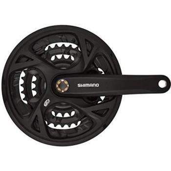 SHIMANO FC-M371 Bielas, Unisex Adulto, Negro, Länge 175 mm