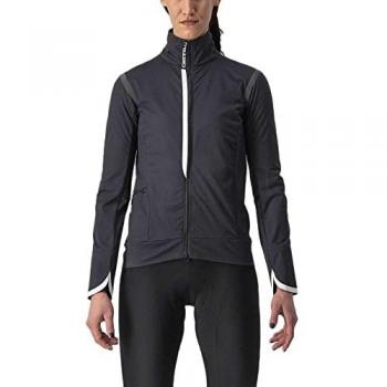 Chaqueta de Ciclismo Castelli Alpha Ultimate Aislante Mujer - Negro Claro / Blanco - Talla M