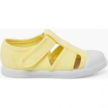 Sandalias de bebé niño de lona blandita tipo cangrejera