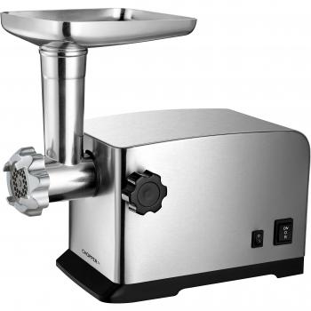 MyWave Chopper Picadora de Carne Electrica MWECPC-CHOPPER 3 Discos de Corte, Empujador y Accesorio de Embutir Carcasa de Acero Inoxidable