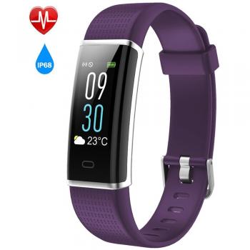 Willful Pulsera Actividad Impermeable IP68,Color Screen con 14 Modos de Deporte,Pulsera Inteligente con Pulsómetro, Monitor de Calorías, Sueño ,Podómetro, Monitor de Ritmo Cardíaco, captura de cámara , Notificación de mensajes Pulsera Deporte para 