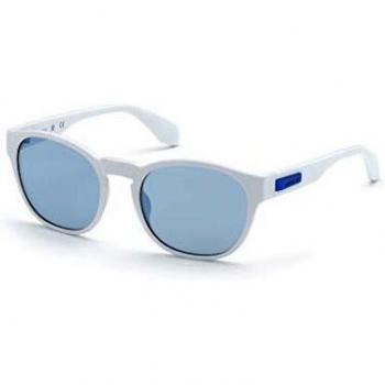 adidas OR0014 Gafas, White/BLU Mirror, 54 Unisex Adulto