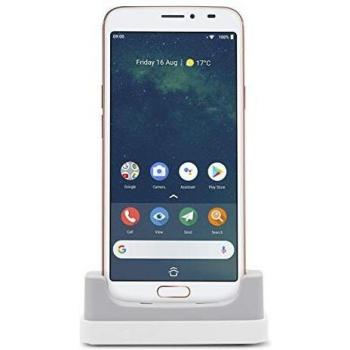 Doro 8080 Smartphone 4G Ideal para Mayores con Display de 5.7, Cámara de 16 MP, Whatsapp, Botón de Asistencia con GPS y Base de Carga [Versión Española y Portuguesa]