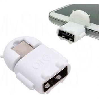 Micro USB OTG - Adaptador OTG micro USB macho a USB hembra hembra OTG Android Robot Robot para Sony Xperia XZ-2