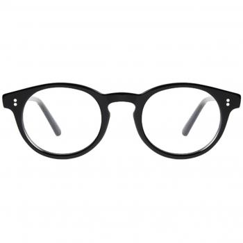 CHIMI E Negros Armazones para Hombre con lentes recetados, diseño moderno y elegante, color negro clásico