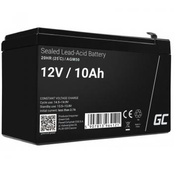 Batería de plomo ácido AGM Green Cell 12V 10Ah sin mantenimiento para AGM50