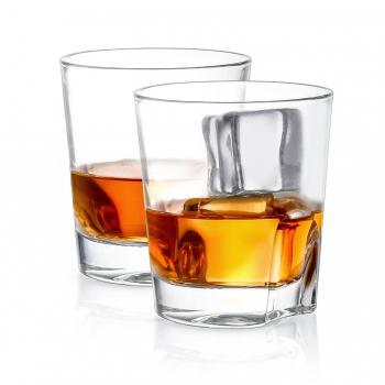 Cooko Vasos de Whisky,Cócteles de Moda Tradicional,Cristalería de Vino Cristal Premium sin Plomo,2 Paquetes de 250 ML