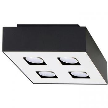 Aplique de Techo MONO 4 Focos GU10 Negro
