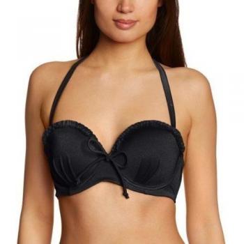 Pour Moi? Carnival Plunge Push Up Top - Parte De Arriba De Bikini Mujer, color negro, talla 65F