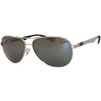 Ray-Ban sunglasses, carbon fibre, RB 8313, Unisex, RB83130034058, silver, 58