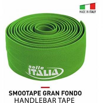 Selle Italia Cinta para manillar de adulto Smootape Gran Fondo Gel, 2,5 mm, accesorios, verde, talla única