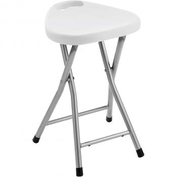 Gedy CO750200300 Taburete Plegable, Blanco, 46,5x30x29,3 cm