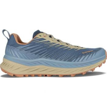 Zapatillas de montaña Lowa Fortux para hombre, color azul, amarillo y naranja, talla 42