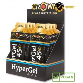 Crown Sport Nutrition Hypergel 45 Neutro + Cafeína, 10 x 75 gr