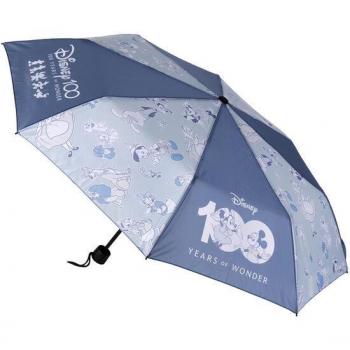 Paraguas Manual Plegable Disney 100 Azul - Cerdá
